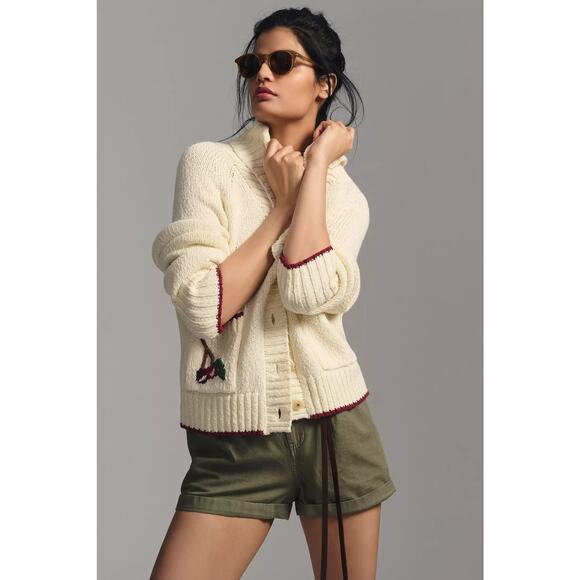 🍒 Anthropologie | Maeve Cherry Cardigan Sweater – Size XL 🍒 - Picture 2 of 6